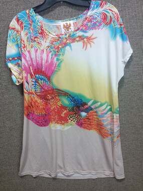 Amerimode T-shirt Women's Small Exotic Bird Design